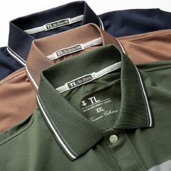 Áo Thun Sọc Có Cổ Nam Trung Niên Có Túi Thun Cotton Cao Cấp (Có size 3x) - AS058