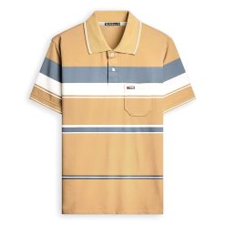 Áo Thun Sọc Có Cổ Nam Trung Niên Có Túi Thun Cotton Cao Cấp (Có size 3x) - AS058