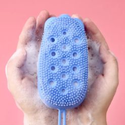 Bông Tắm Tạo Bọt 2 Mặt Bằng Silicon Hình Chuột - Bông Tắm Silicon Mềm Mại 12x6,5x5,5cm - CTHCC01