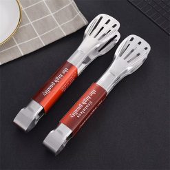 Kẹp Gắp Thức Ăn Bằng Inox - Kẹp Gắp Đồ Nướng Gắp Thịt Đầu Khía 28,5cm - KGDK01