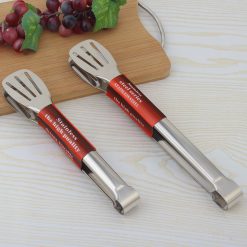 Kẹp Gắp Thức Ăn Bằng Inox - Kẹp Gắp Đồ Nướng Gắp Thịt Đầu Khía 28,5cm - KGDK01