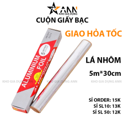 Combo 3 Cuộn Giấy Bạc Nướng Và Nồi Chiên Không Dầu 5mx30cm - CGB01