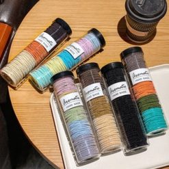 Hộp 100 Dây Thun Buộc Tóc Cao Su - Thun Cột Tóc Kèm Hộp Đựng Thun 4cm - HDT100