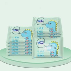 Combo 10 Bịt Khăn Ướt Bỏ Túi Du Lịch - Khăn Giấy Ướt Mini - Chất Liệu Vải Không Dệt 12.5x7.5cm - KUBTMN01