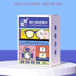 Hộp 100 Khăn Lau Kính Hộp 12X16 Cm - KLK01