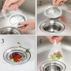 Combo 3 Túi Lọc Rác Bồn Rửa Chén (Set 100 Cái 9x9cm) - TLR01