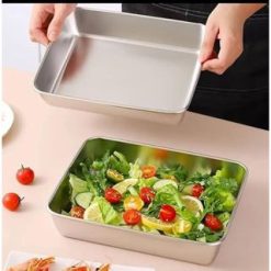 Combo 2 Hộp Đựng Thực Phẩm Lạnh Inox Size To 26x20x5cm - HDTPL01