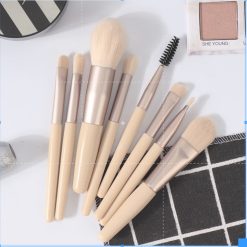 Bộ Cọ Trang Điểm Cá Nhân 8 Món Tiện Lợi Kèm Túi Zip - BCTD8M