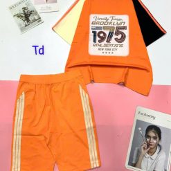 Đồ bộ quần lửng áo tay ngắn in số 1975 - DBO4961