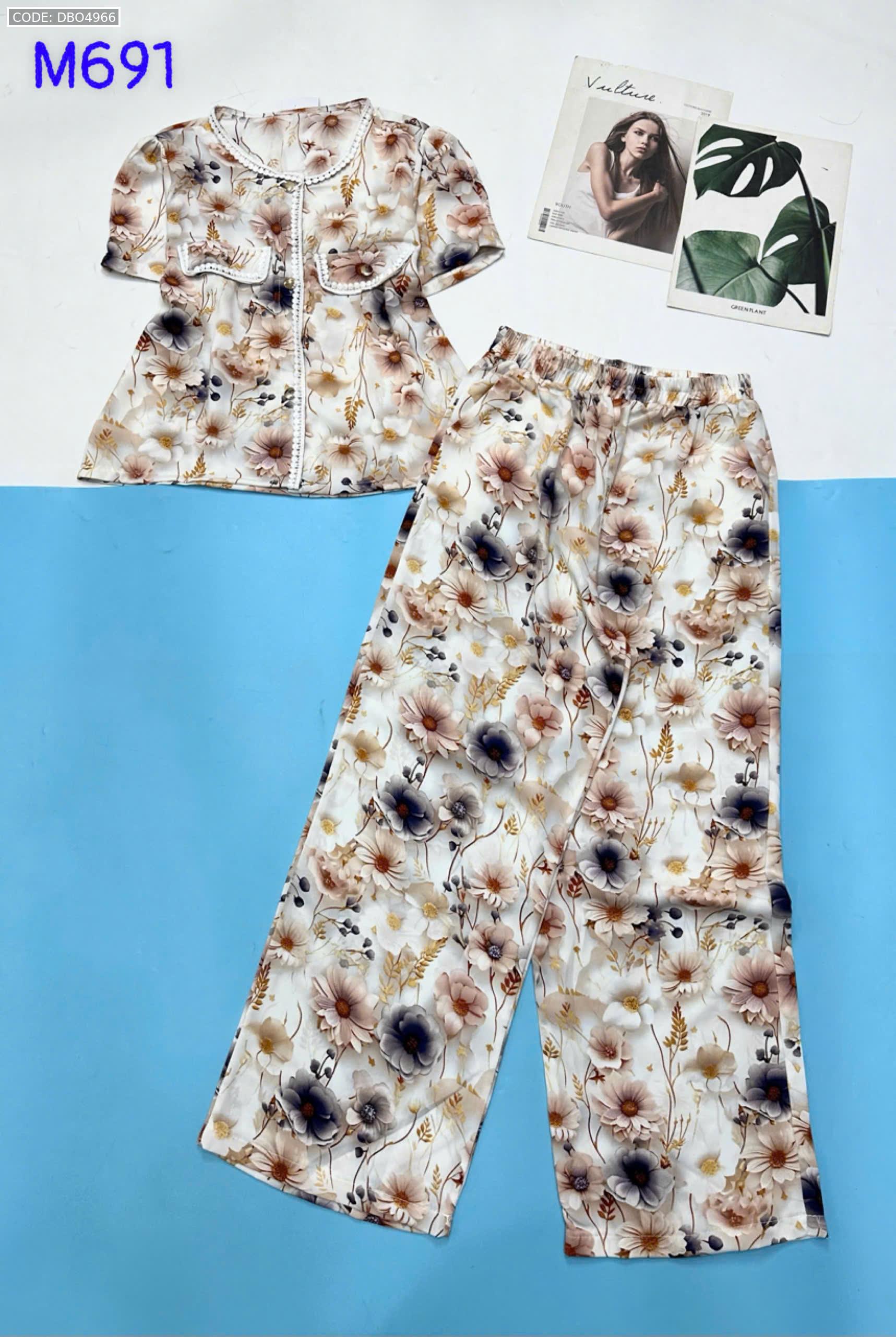 Đồ bộ mango áo tay ngắn may 2 túi trước kiểu xinh Đồ bộ mango áo tay ngắn may 2 túi trước kiểu xinh