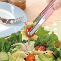 Kẹp Gắp Inox Có Ốp Chống Nóng Tay Cầm Silicon Chống Trượt 22x3cm - KGINCN01