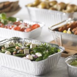 Combo 10 Khuôn Giấy Bạc Hình Chữ Nhật 410ml Tiện Lợi 13,5x10,5x5cm - KGBCN01