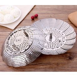 Vỉ Hấp Đồ Xôi Inox Size 23 Xòe Cánh 3 Chân 16x16x7cm - VHDX01