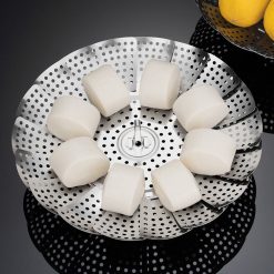 Vỉ Hấp Đồ Xôi Inox Size 23 Xòe Cánh 3 Chân 16x16x7cm - VHDX01