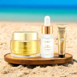 Combo Kem Face Nhân Sâm Ban Đêm MQ Skin Melasma Fading Moisture Cream + Serum Hyalu Complex - CBFACEMQSKIN02