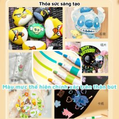 Bộ 60 Màu Acrylic Vẽ Trên Mọi Chất Liệu Có Thể Vẽ Chồng Màu 20x14x3cm - MARL01