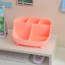 Hộp Đựng Bút 6 Ngăn Tặng Kèm Sticker Dễ Thương 19x14x10.5cm - HDBDN01