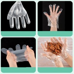 Combo 5 Túi 100 Găng Tay Nilong Dùng 1 Lần Siêu Dai Găng Tay 16cmx23cm - TUI100GT01