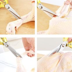 Kéo Nhật Kapusi Lưỡi Thép SK5 Dụng Cụ Làm Bếp Đa Năng 21.5x9.5cm - KNT01