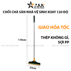 Chổi Chà Sàn Nhà Vệ Sinh Xoay 120 Độ Tiện Dụng 119x23cm - CCSNVC01