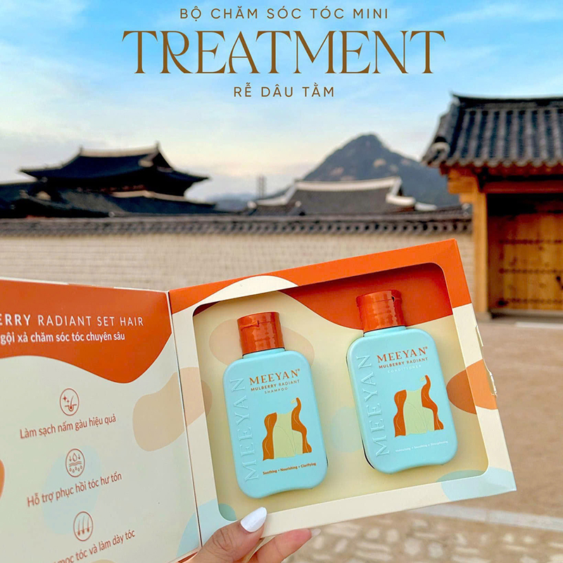 Giá sỉ combo Dầu Gội Xả Rễ Dâu Tằm Meeyan Mini Giá sỉ combo Dầu Gội Xả Rễ Dâu Tằm Meeyan Mini
