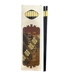 Bộ 10 Đôi Đũa Hợp Kim Mạ Vàng Cao Cấp 27x7.5cm - DHKMV01