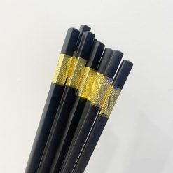 Bộ 10 Đôi Đũa Hợp Kim Mạ Vàng Cao Cấp 27x7.5cm - DHKMV01