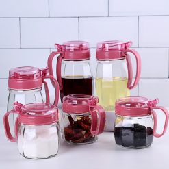 Bộ 5 Hủ Thủy Tinh Đựng Gia Vị Tiện Dụng 33x22x9cm - BHTT01