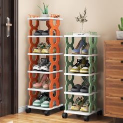 Kệ Để Giày 5 Tầng Có Bánh Xe 24x26x73cm - KDG5T01