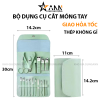 Bộ Cắt Móng Tay 16 Món Bằng Thép Không Gỉ Kèm Bao - BCMT13M01