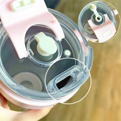 Bình Giữ Nhiệt Inox Có Tay Cầm Hoạt Hình 900ml - BGNTCHH01