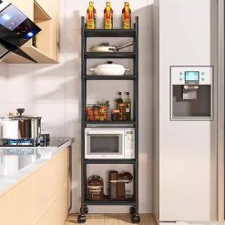 Kệ Nhà Bếp 6 Tầng Bằng Sắt Sơn Tĩnh Điện 170x42x35cm - KNB6T01