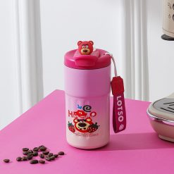 Ly Giữ Nhiệt Inox Hoạt Hình - Cốc Giữ Nhiệt Có Quai Cho Bé 420ml - LGNIN01