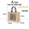Túi Cói Size To Túi Xách Cói Họa Tiết Đơn Giản 34x29cm - TCHTDG01