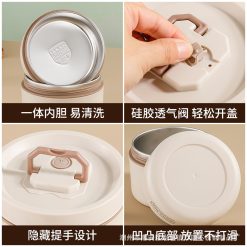 Hộp Đựng Cơm 3 Ngăn Kèm Túi Đựng Cơm Có Thìa Muỗng Tiện Lợi 14x22.2cm - HDC3M01