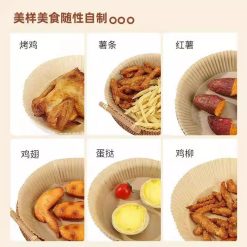 Combo 100 Tờ Giấy Lót Nồi Chiên Không Dầu Giấy Nến Vàng Tiện Dụng 19.5x5cm - GLNCKD01