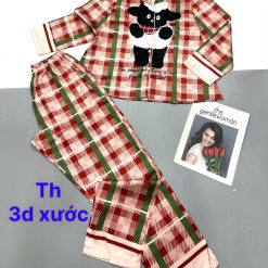 Đồ bộ pijama quần dài áo tay dài in nhiều hình - DBO4995