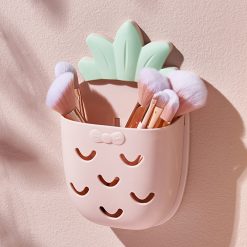 Giỏ Treo Tường Hình Quả Dứa Kèm Miếng Dán Không Cần Đục Lỗ 21x12.5x6cm - GTTHQD01