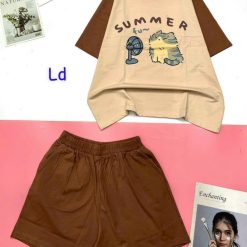 Đồ bộ quần đùi áo tay ngắn hình thỏ quạt - DBO5003