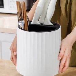 Hộp Đựng Đũa Muỗng Xoay 360 Độ 20.5x16cm - HDDM01