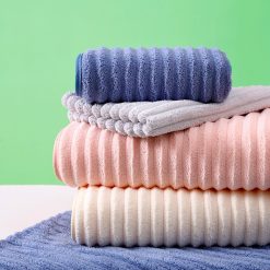 Khăn Tắm To Sóng Nước Mềm Mịn Dễ Thấm Nước 70x140cm - KTTSN01