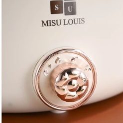 Nồi Lẩu Sumi Trắng 2 Tầng Bếp Điện 34x26cm - NLSMT2T01