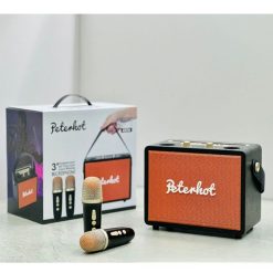 Loa Bluetooth Không Dây Peterhot Kèm 2 Mic Karaoke - LBLT01