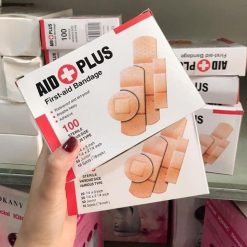 Hộp 100 Miếng Băng Cá Nhân Aid Plus 4 Size Băng Keo Cá Nhân Bảo Vệ Vết Thương - H100MBKCN01