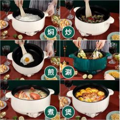 Nồi Lẩu Điện Thông Minh - Bếp Điện Công Suất Lớn 1000W - Tặng Kèm Giá Hấp Inox 34x17cm - NLDBD01