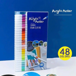 Bộ 48 Màu Acrylic Vẽ Trên Mọi Chất Liệu Có Thể Vẽ Chồng Màu - B48L02