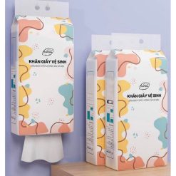 Set 4 Túi Khăn Giấy Rút Treo Tường 4 Lớp Top Gia 1 Túi 1280 Tờ Đa Năng 34x8x16cm - KGR01