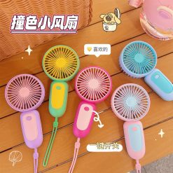 Quạt Mini Cầm Tay Kèm Stiker 7.5x15x5.5cm - QMNCTHF01