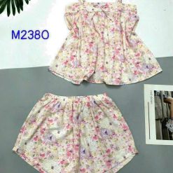 Đồ bộ mango siêu mát quần đùi áo hai dây nhiều hoạ tiết - DBO5018