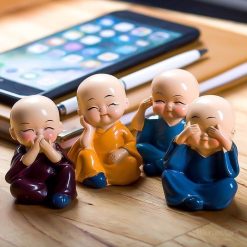 Bộ Tượng Bốn Không Chú Tiểu 4.5x4cm - BTBKCT01